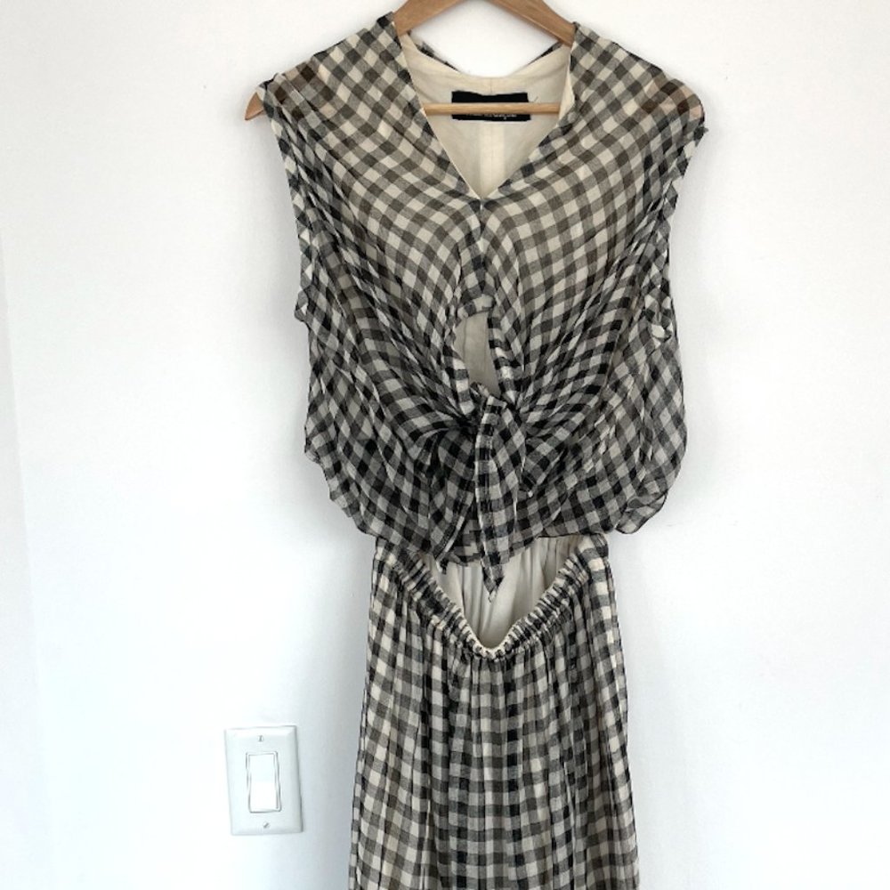 Come des Garçons vintage Tricot 1998 gingham dress